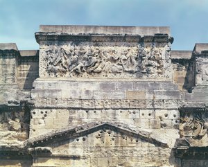 Architrave of the Arc de Triomphe from the South Side